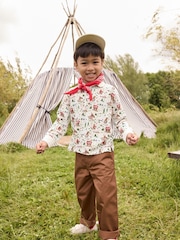 Ecru White Cath Kidston 100% Cotton Long Sleeve Polo Shirt (3mths-7yrs) - Image 2 of 8