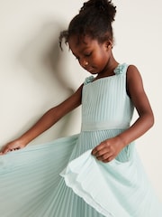 Phase Eight Blue Belle Pleat Dress - Image 3 of 7