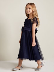 Phase Eight Blue Jasmine Tulle Fit And Flare Dress - Image 4 of 8