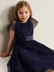 Phase Eight Blue Jasmine Tulle Fit And Flare Dress - Image 6 of 8