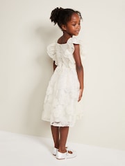 Phase Eight Cream Rosa Lace Appliqué Smock Dress - Image 4 of 7