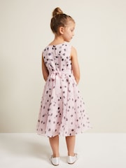 Phase Eight Pink Megura Polka Dot Fit And Flare Dress - Image 4 of 9