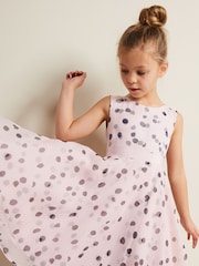 Phase Eight Pink Megura Polka Dot Fit And Flare Dress - Image 7 of 9