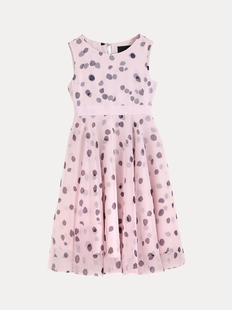 Phase Eight Pink Megura Polka Dot Fit And Flare Dress - Image 9 of 9