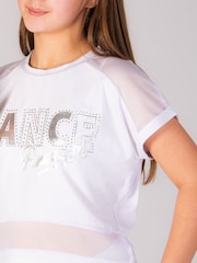 Pineapple White Dance Girls Crop T-Shirt - Image 4 of 6