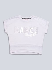 Pineapple White Dance Girls Crop T-Shirt - Image 6 of 6