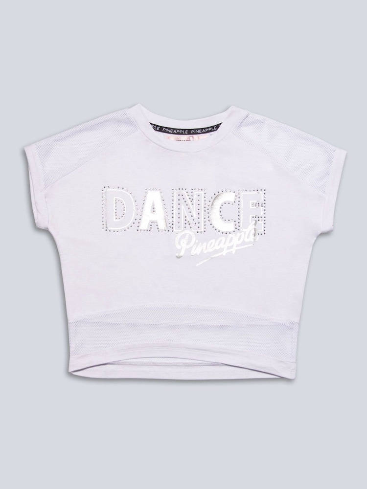 Pineapple White Dance Girls Crop T-Shirt - Image 6 of 6