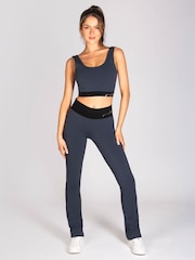 Pineapple Grey Womens Midi Tank Crop Top - Image 2 of 5