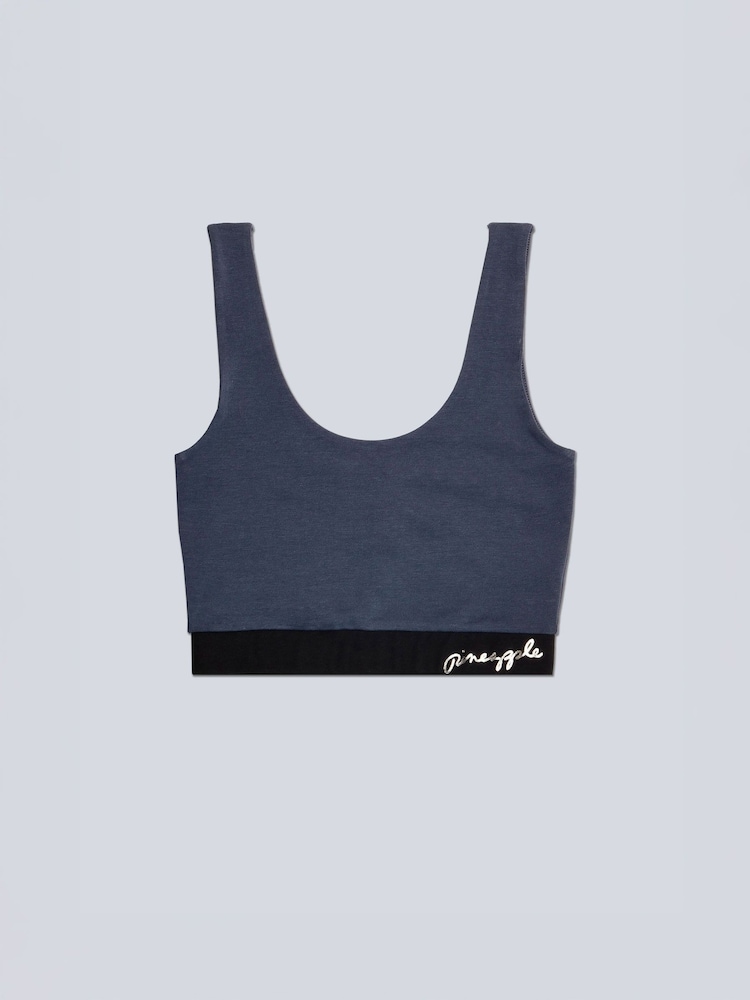 Pineapple Grey Womens Midi Tank Crop Top - Image 5 of 5