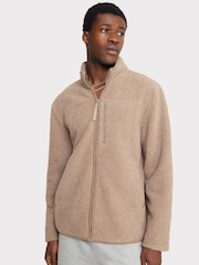 Chelsea Peers Brown Teddy Borg Zip-Up Fleece - Image 3 of 5
