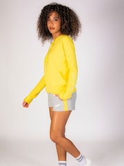 Pineapple Grey Womens Panel Sweat Shorts - Image 4 of 7