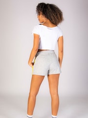 Pineapple Grey Womens Panel Sweat Shorts - Image 5 of 7