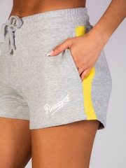 Pineapple Grey Womens Panel Sweat Shorts - Image 6 of 7