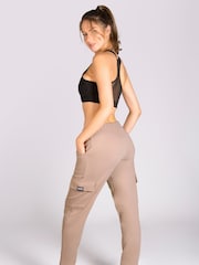 Pineapple Brown Womens Cargo Joggers - Image 4 of 5