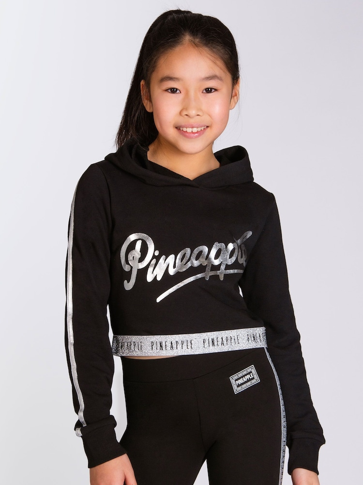 Pineapple Black Tape Girls Crop Hoodie - Image 1 of 5 Pineapple Black Tape Girls Crop Hoodie - Image 1 of 5