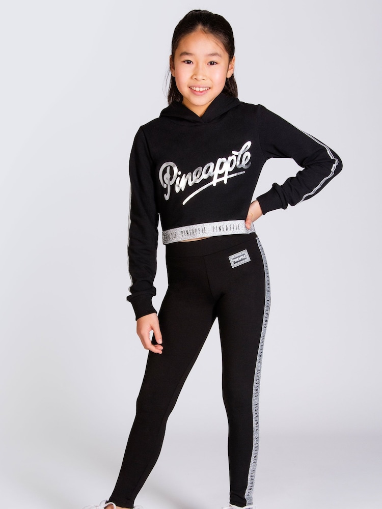 Mädchen Kurz geschnittenes Kapuzensweatshirt mit Zierband - Bild 2 von 5