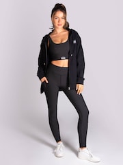 Pineapple Black Womens Pocket Badge Leggings - Image 3 of 7