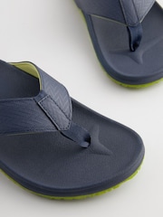 Navy Blue Comfort Flip Flops - Image 3 of 5