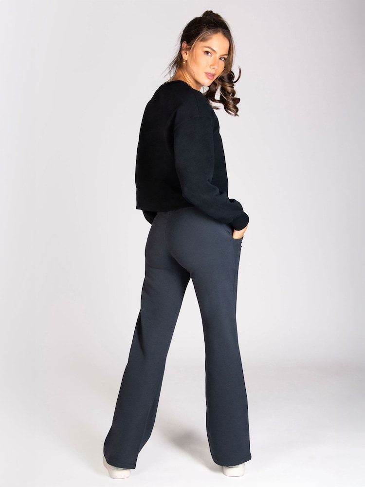 Grau - Pineapple Damen Basic-Jogginghose mit weitem Bein - Bild 2 von 5 Grau - Pineapple Damen Basic-Jogginghose mit weitem Bein - Bild 2 von 5
