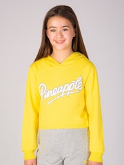 Pineapple Yellow Logo Girls Crop Hoodie - Image 1 of 6