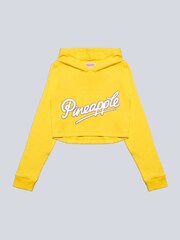 Pineapple Yellow Logo Girls Crop Hoodie - Image 5 of 6
