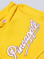 Pineapple Yellow Logo Girls Crop Hoodie - Image 6 of 6