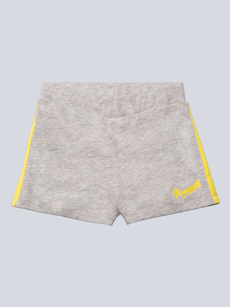 Pineapple Grey Girls Panel Sweat Shorts - Image 6 of 6