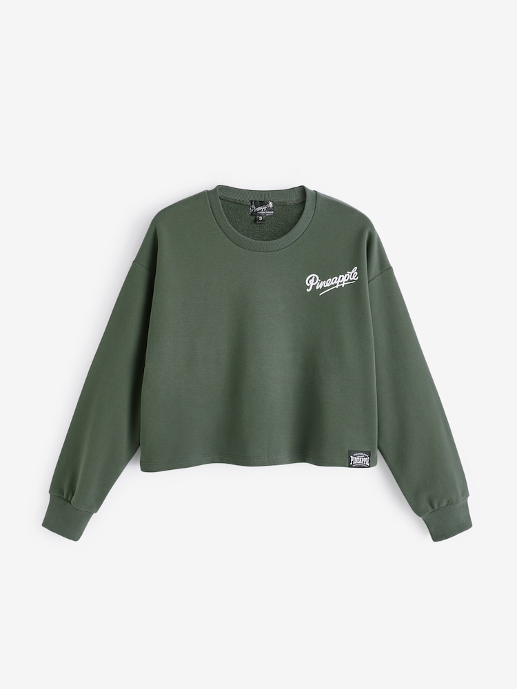 Verde - curto feminino com logo Midi Sweater - Imagem 5 de 5