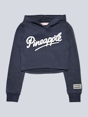 Pineapple Grey Girls Logo Crop Hoodie - Image 3 of 4