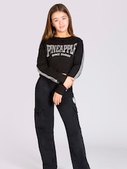Pineapple Black Tape Girls Crop Sweater - Image 4 of 8