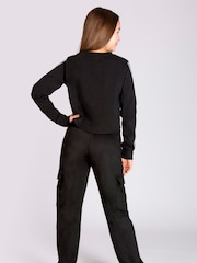 Pineapple Black Tape Girls Crop Sweater - Image 6 of 8