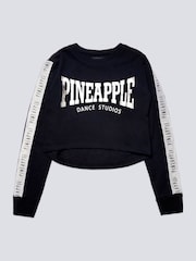 Pineapple Black Tape Girls Crop Sweater - Image 8 of 8