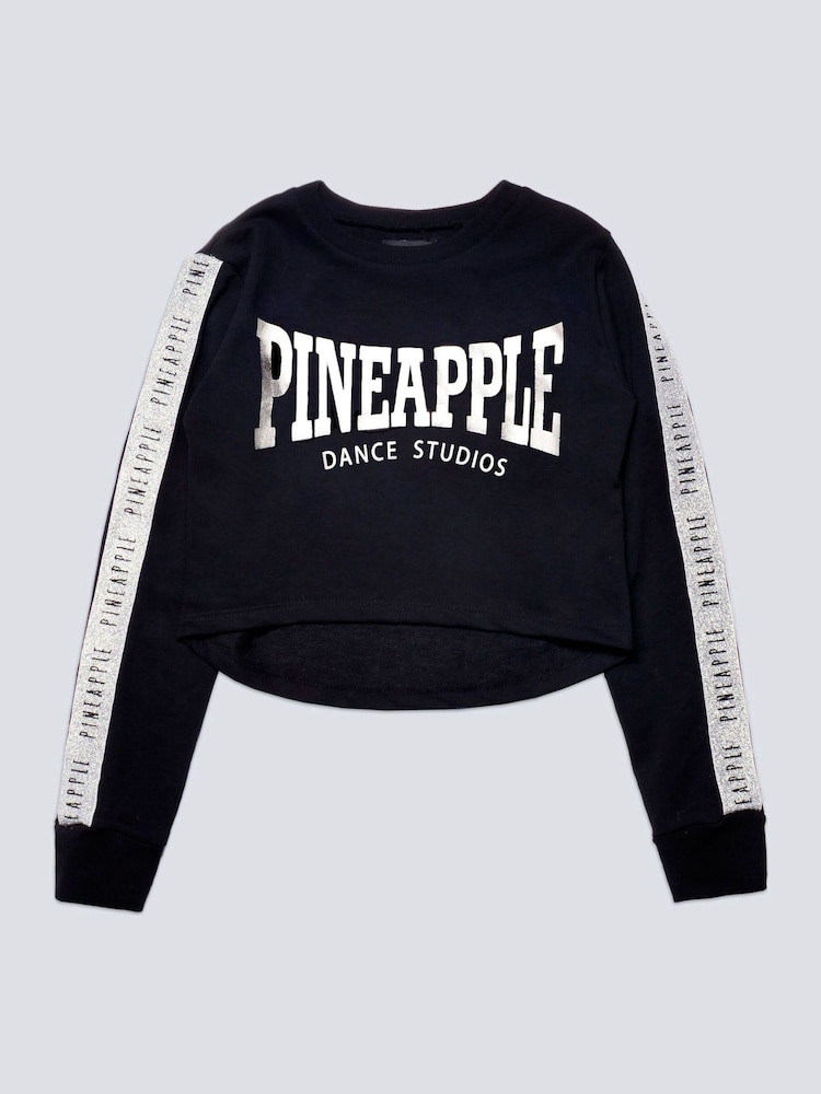 Pineapple Black Tape Girls Crop Sweater - Image 8 of 8