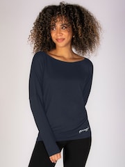 Pineapple Grey Womens Long Sleeve Jersey Top - Image 1 of 5
