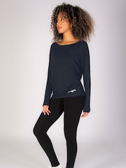 Pineapple Grey Womens Long Sleeve Jersey Top - Image 2 of 5