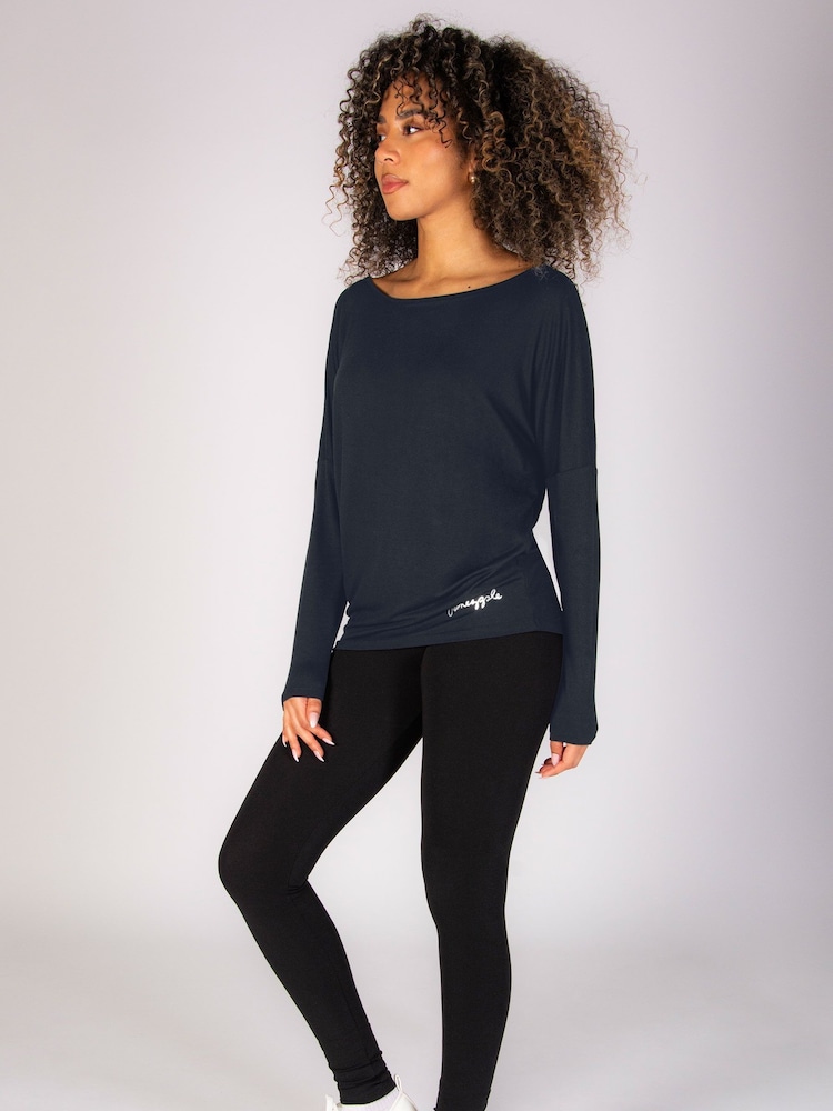 Pineapple Grey Womens Long Sleeve Jersey Top - Image 2 of 5