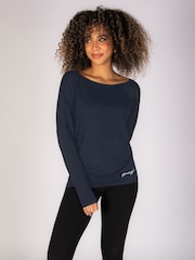Pineapple Grey Womens Long Sleeve Jersey Top - Image 3 of 5