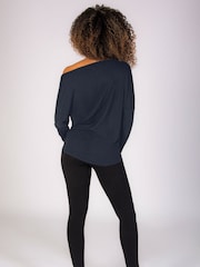 Pineapple Grey Womens Long Sleeve Jersey Top - Image 4 of 5