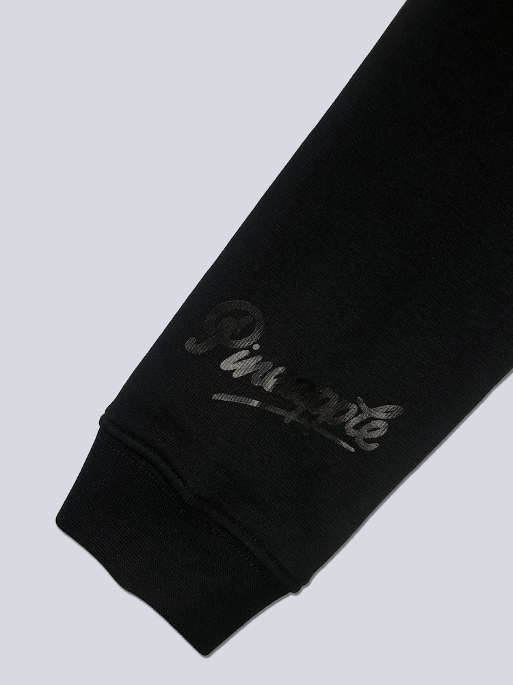 Pineapple Black Womens Off Shoulder Longline Sweatshirt - Image 6 of 6