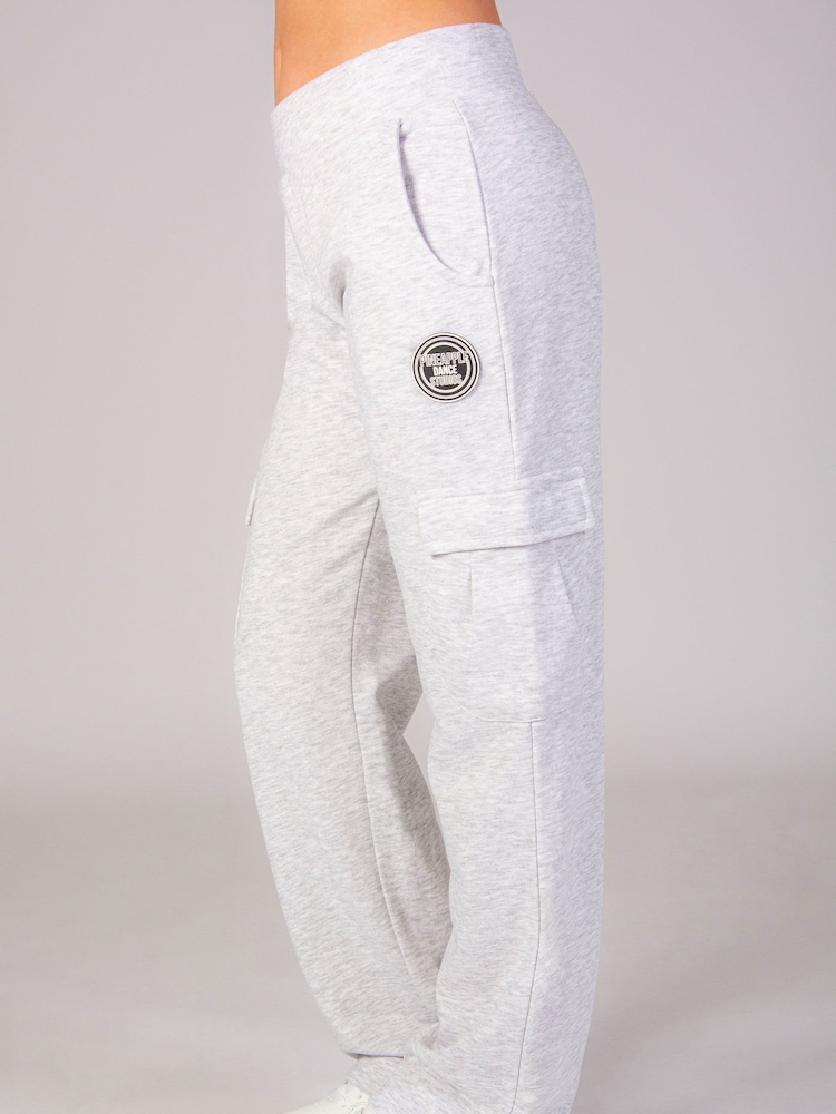 Pineapple Grey Wide Leg Girls Cargo Joggers - Image 1 of 7