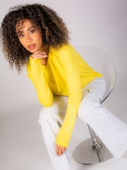 Pineapple Grey Womens Cargo Wide Leg Joggers - Image 1 of 8