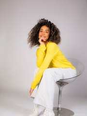 Pineapple Grey Womens Cargo Wide Leg Joggers - Image 2 of 8