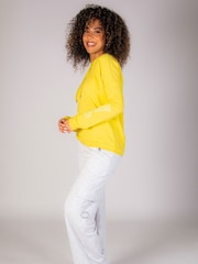 Pineapple Grey Womens Cargo Wide Leg Joggers - Image 6 of 8
