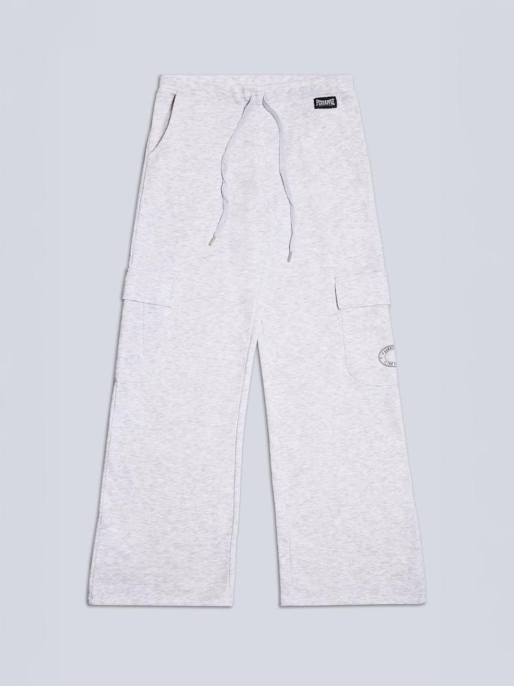 Grijs - Cargojoggingbroek met wijde pijpen voor dames - Image 7 of 7
