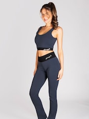 Pineapple Grey Womens Contrast Band Bootcut Jersey Trousers - Image 5 of 7