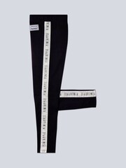Pineapple Black Glitter Tape Girls Leggings - Image 5 of 6