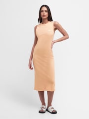 Barbour® International Orange Hadfield Midi Dress - Image 1 of 7