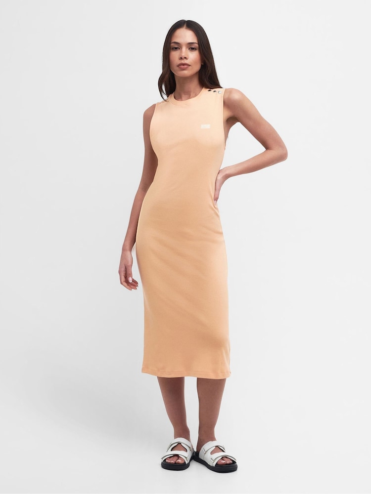 Barbour® International Orange Hadfield Midi Dress - Image 1 of 7
