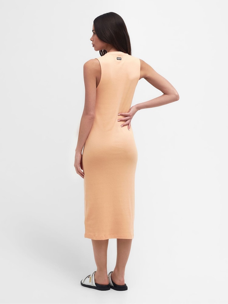 Barbour® International Orange Hadfield Midi Dress - Image 2 of 7