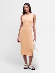 Barbour® International Orange Hadfield Midi Dress - Image 3 of 7